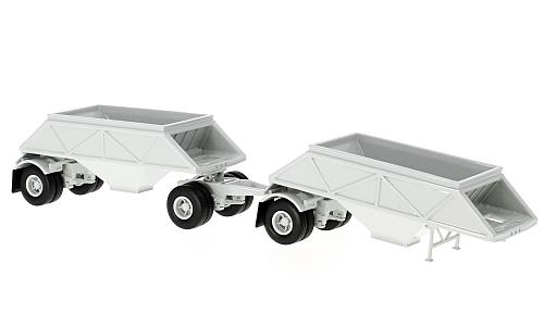 Anhänger Double Bottom  hellgrau Neo 1:64