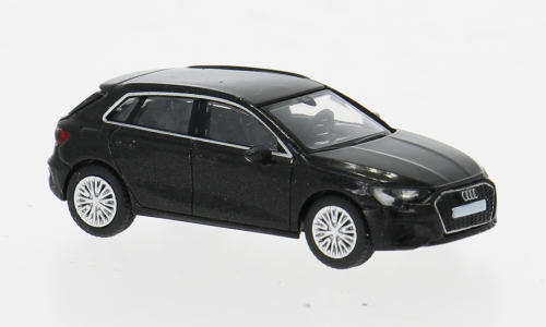 Audi A3 (8Y) schwarz PCX87 1:87