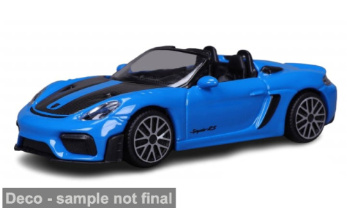 Porsche 718 Spyder RS blau Bburago 1:43