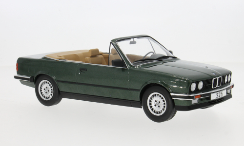 BMW 325i (E30) Cab dunkelgrü MCG 1:18