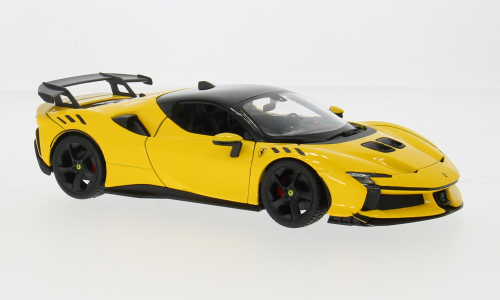 Ferrari SF90 XX Strada gelb Bburago 1:24