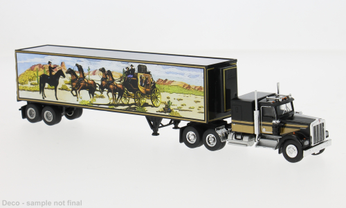 Kenworth W 900 Koffer-S schwarz Brekina 1:87