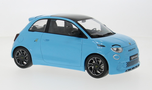 Fiat 500e Abarth hellblau MCG 1:18