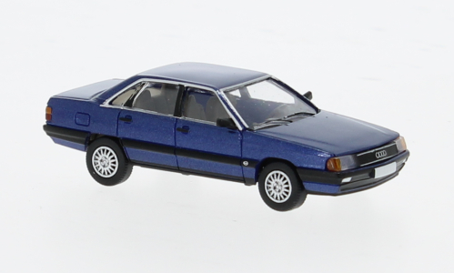 Audi 100 (C3) dunkelbla PCX87 1:87