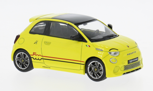 Fiat 500e Abarth gelb IXO 1:43