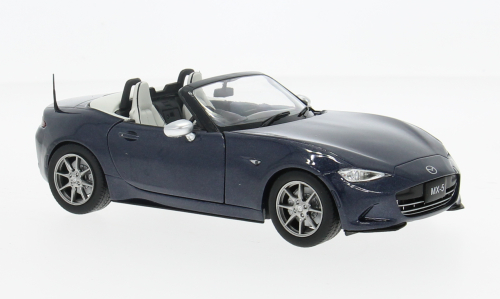 Mazda MX-5 dunkelbla WhiteBox 1:24
