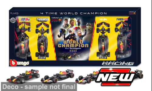 Red Bull 4 x World Cham Bburago 1:43
